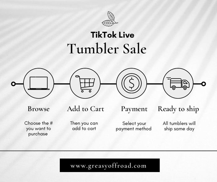 Tiktok live tumbler sale