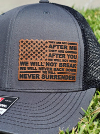 Never Surrender Snapback Hat