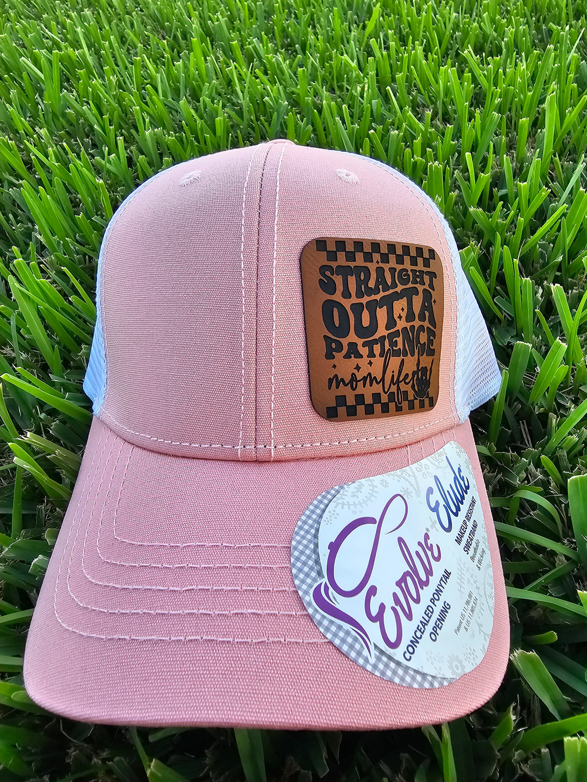 Out Of Patience Mom Life Pony Tail Hat