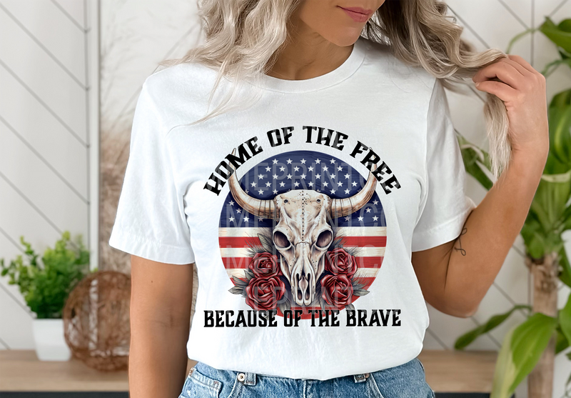 Home of the free because of the brave