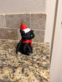 Inspired Christmas dragon ornament