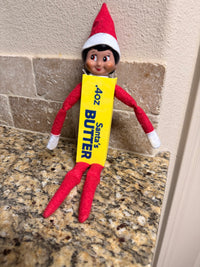Elf Santas butter squishy costume