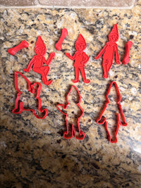 Elf themed cookie cutters