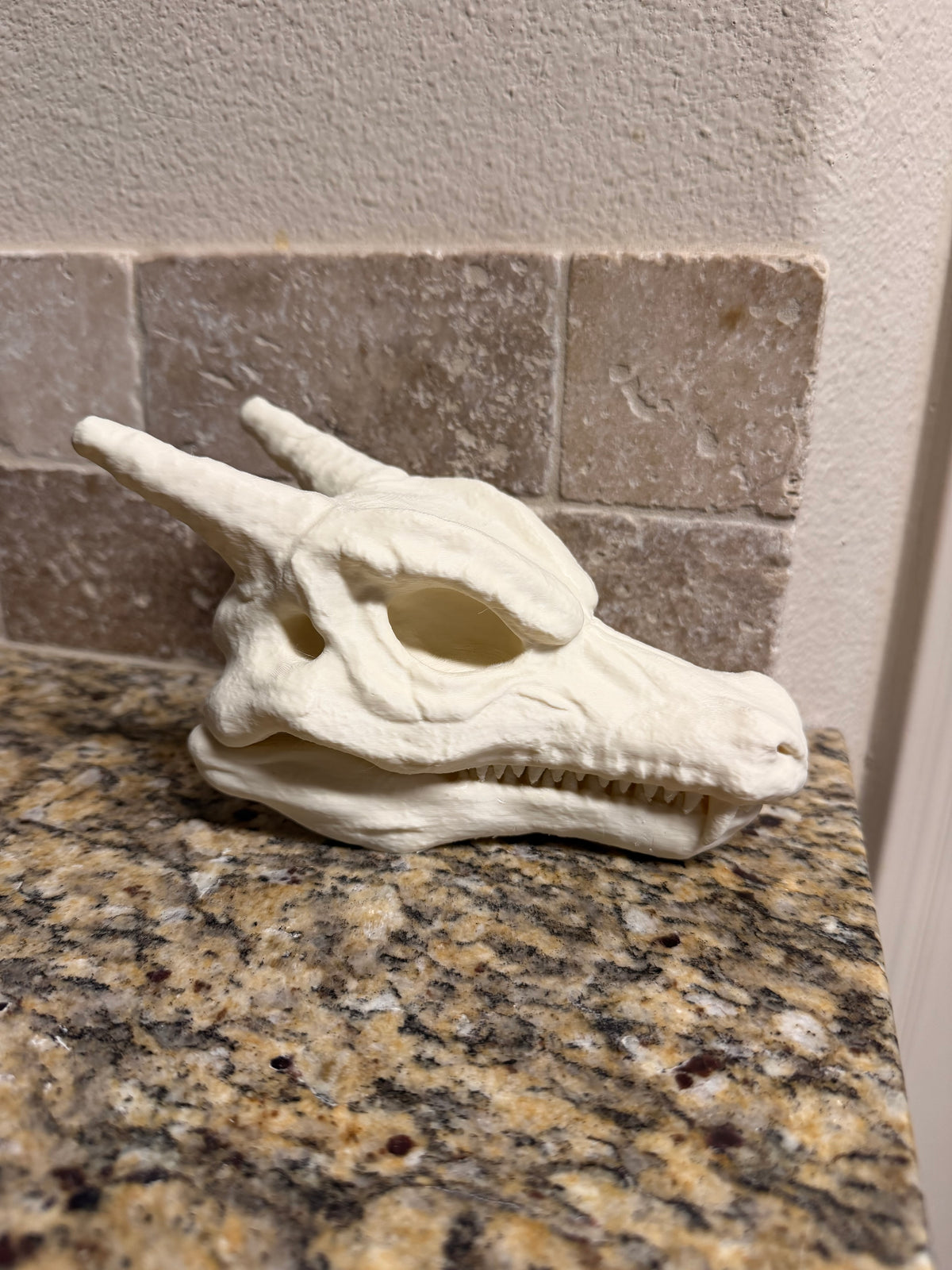 Inspired anime dragon skull