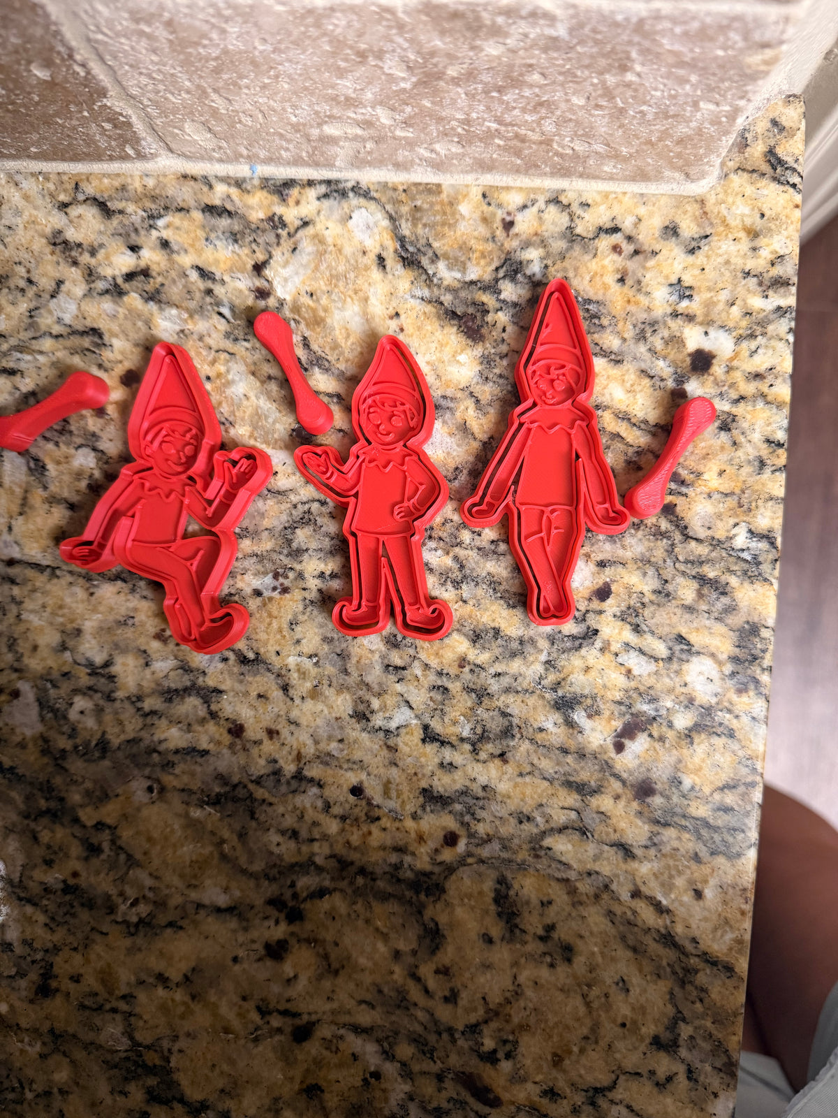 Elf themed cookie cutters