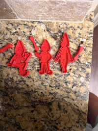 Elf themed cookie cutters