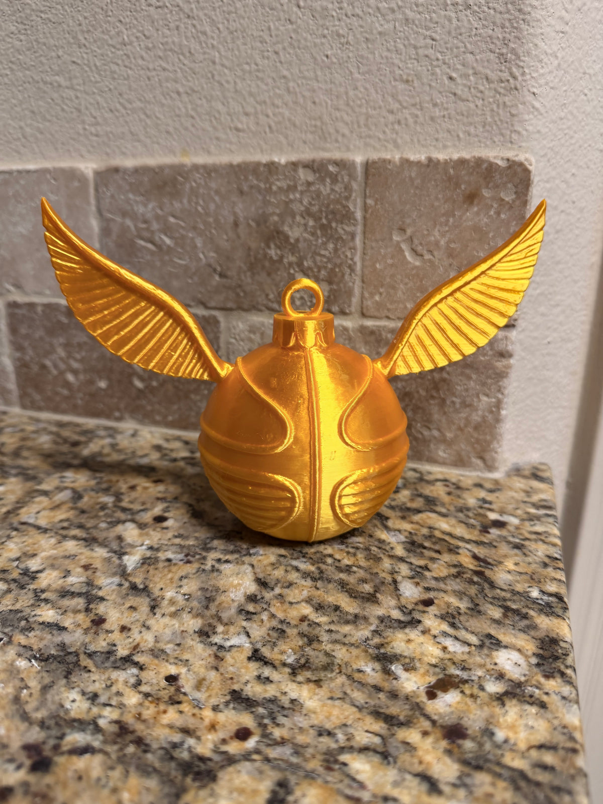 Inspired HP golden snitch ornament