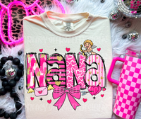 Mama/gigi/ nana pink version