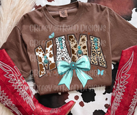 Turquoise bow mama