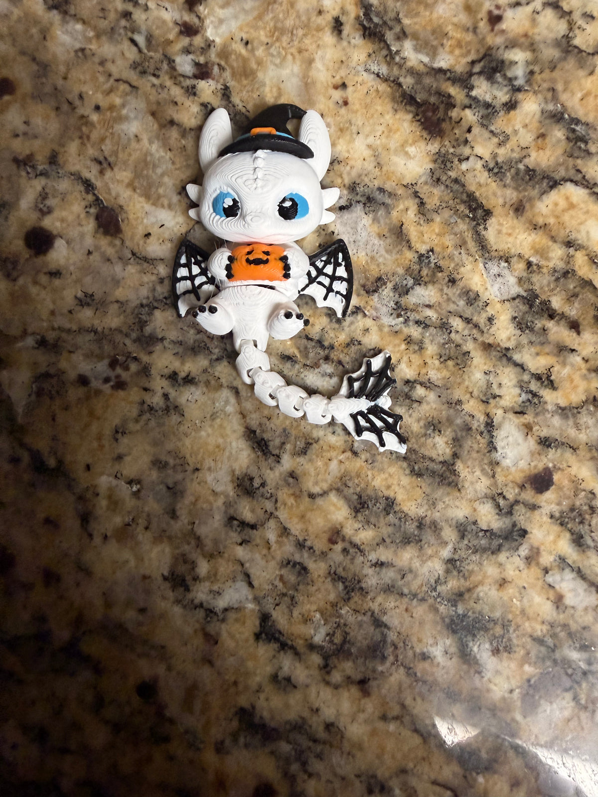 Halloween inspired white dragon