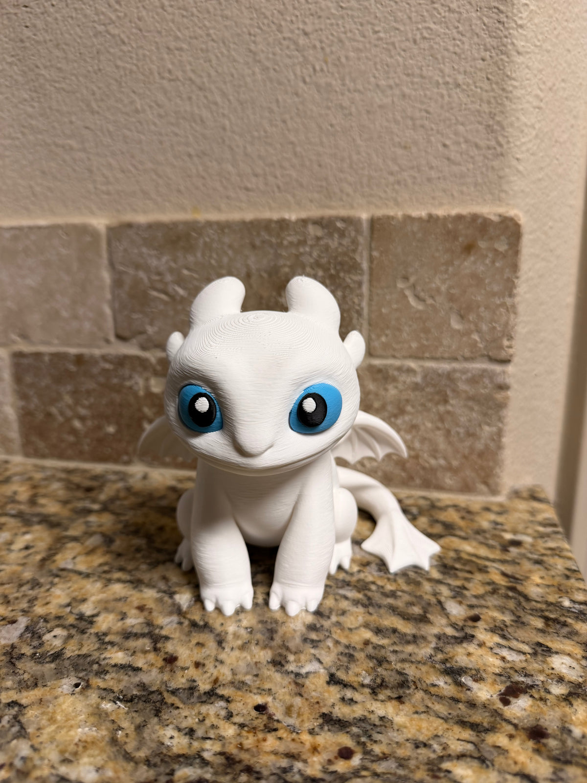 Inspired white dragon