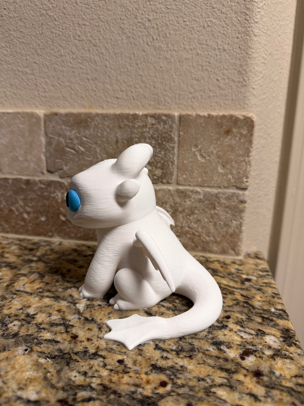 Inspired white dragon