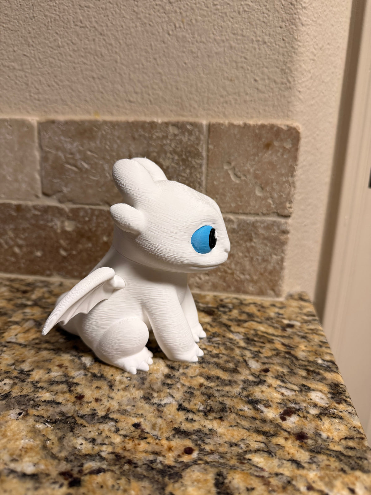 Inspired white dragon