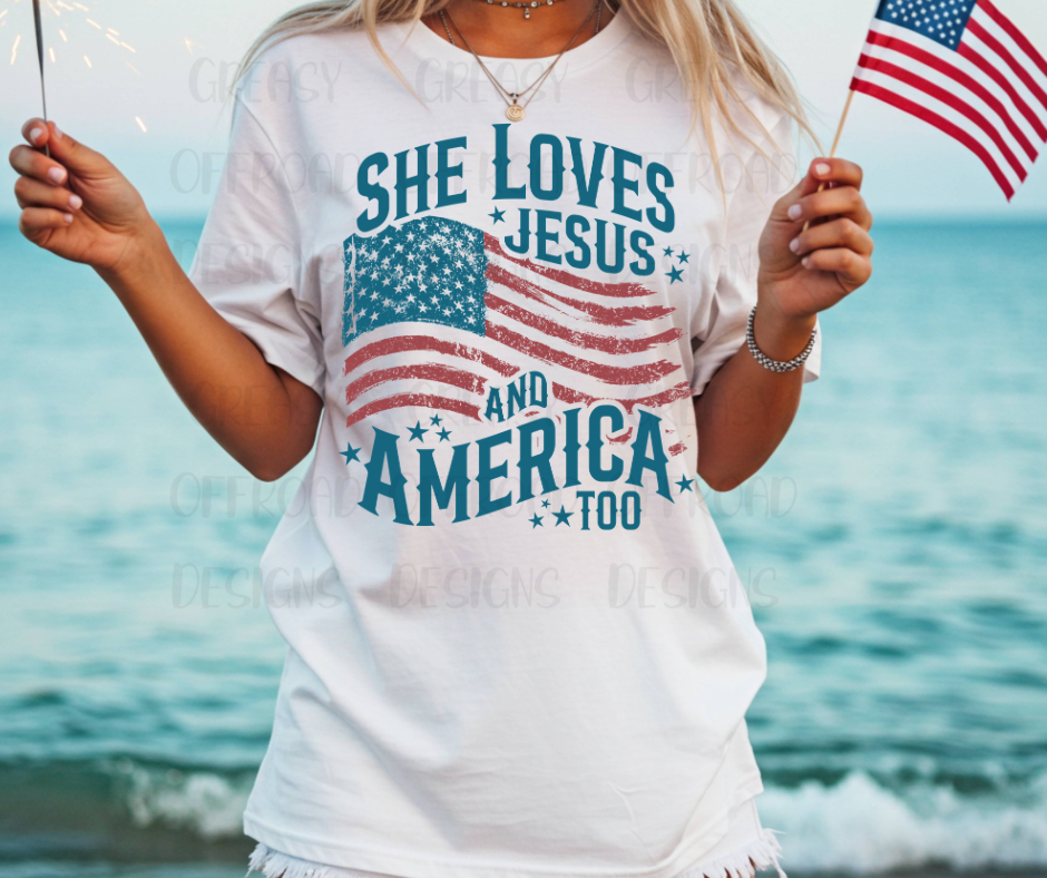 She loves Jesus and America too