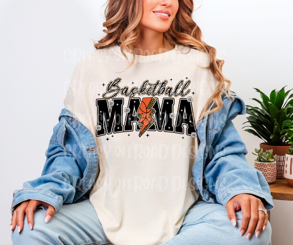 Basketball mama lightening bolt