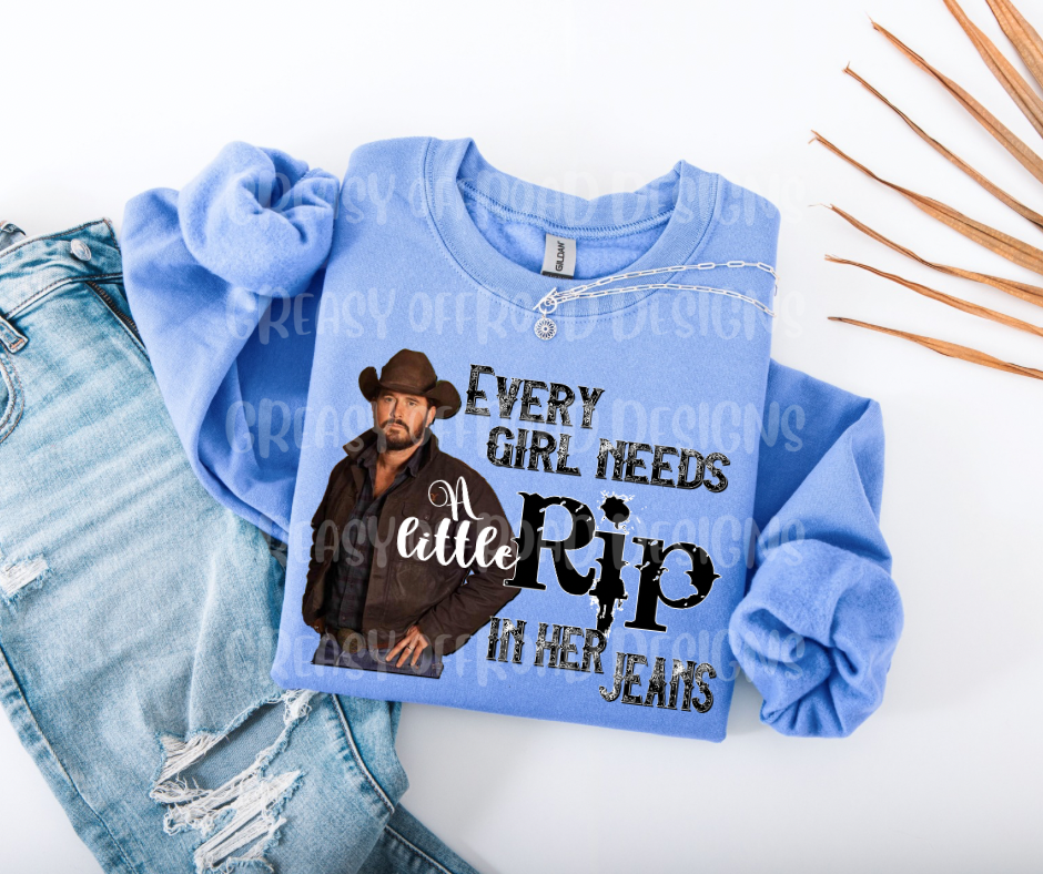 Every girl deserves a little rip in her jeans