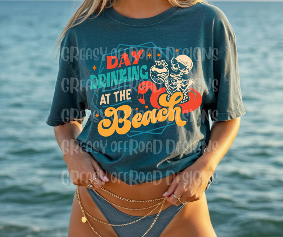 Day drinking on the beach