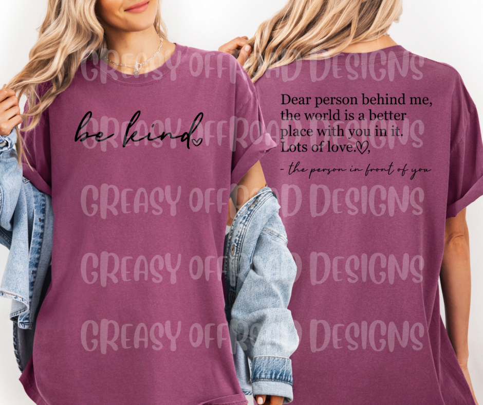 Be kind