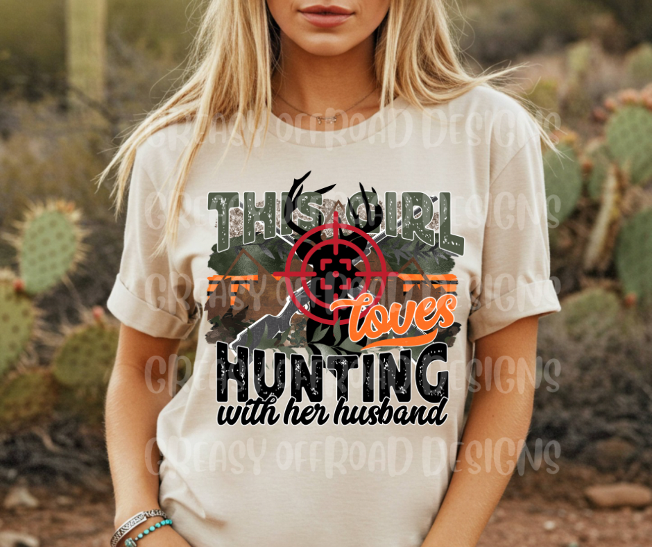 This girl loves hunting with her husband