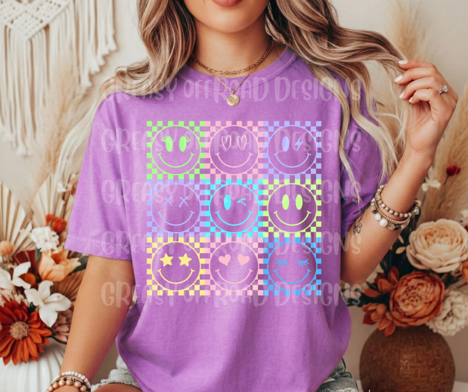 Neon smileys