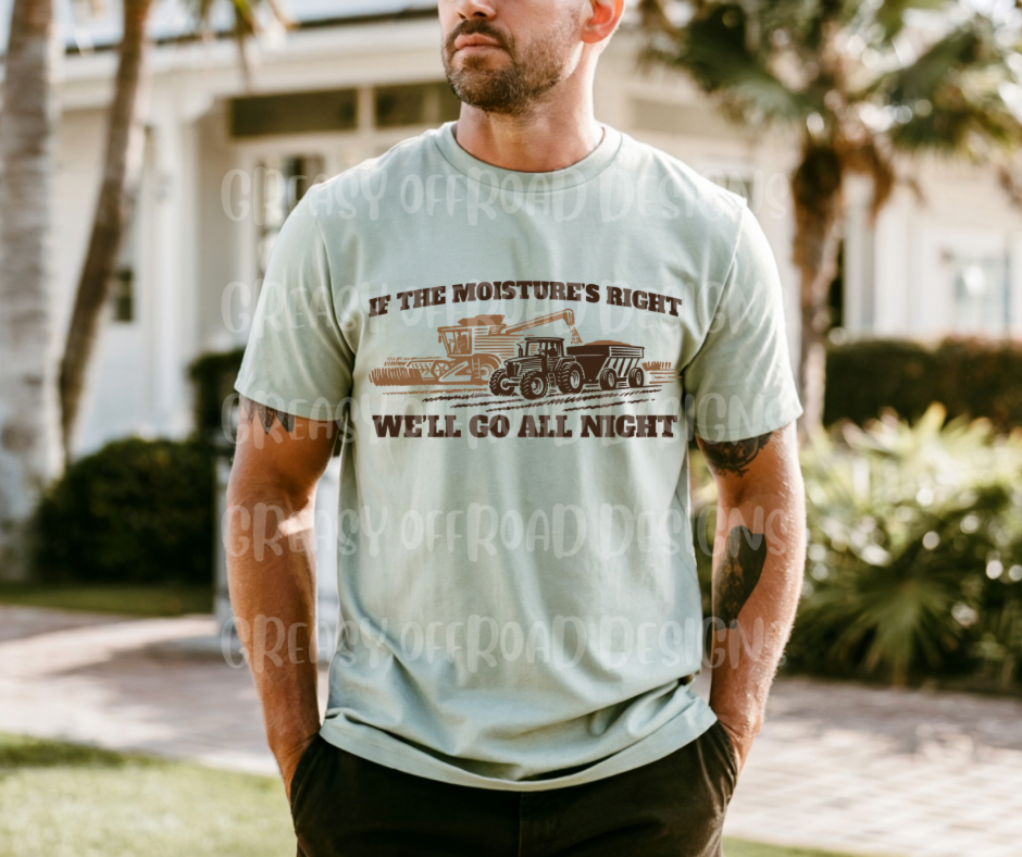 If the moisture is right we will go all night