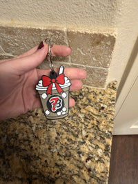 Inspired coffee can opener keychain
