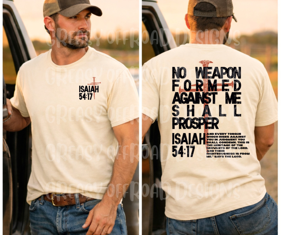 No weapon formed against me shall prosper