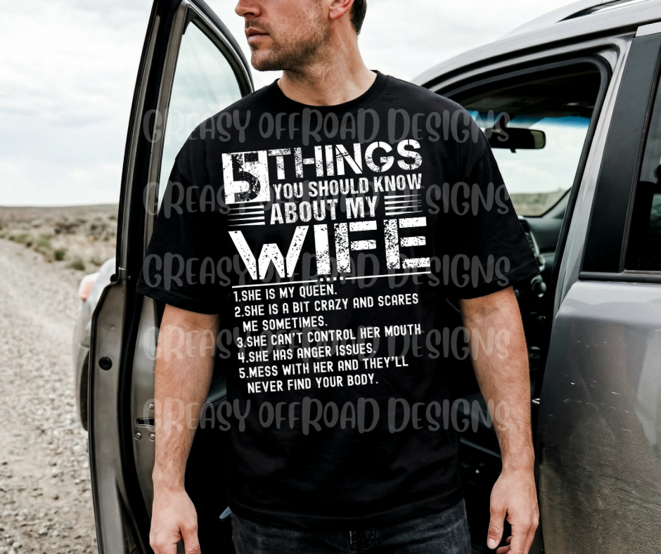 5 things you should know about my wife