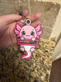 Hair tie holder keychains