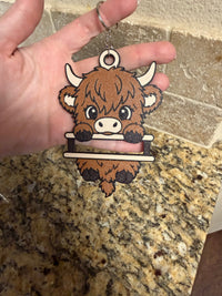 Hair tie holder keychains