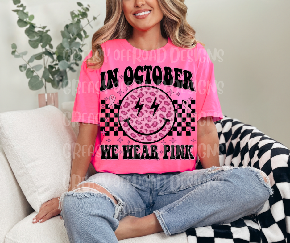 In October we wear pink