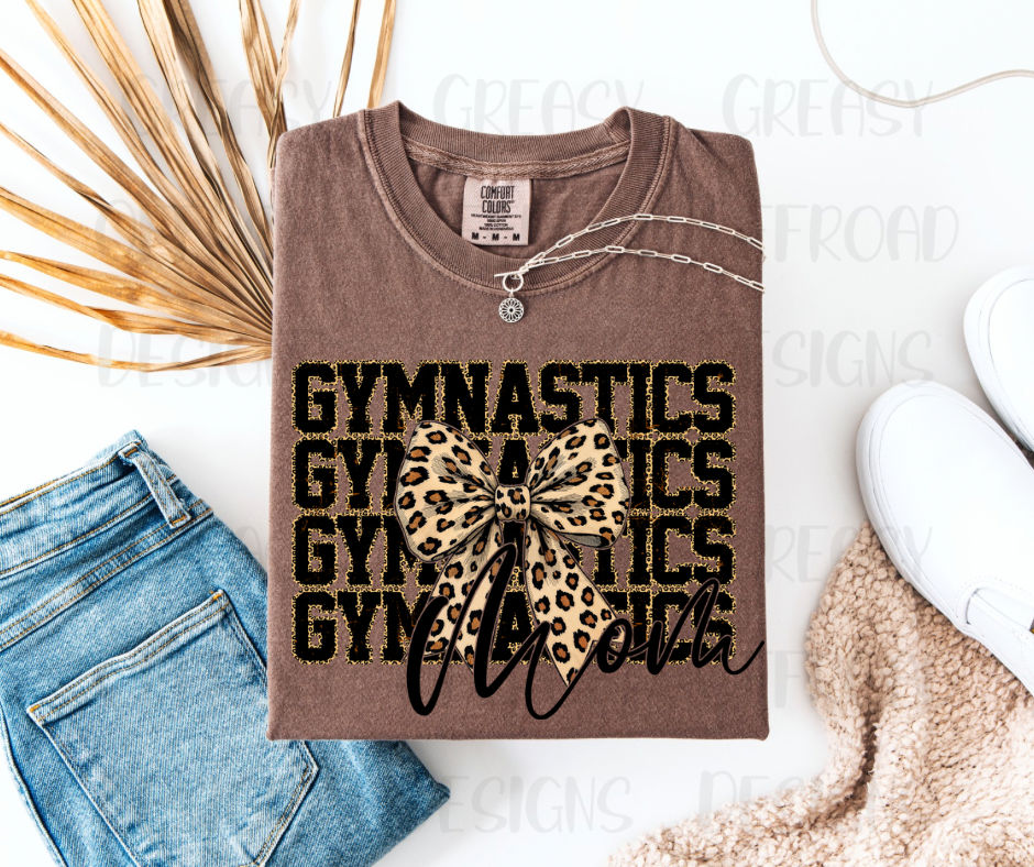 Gymnastics mom bow