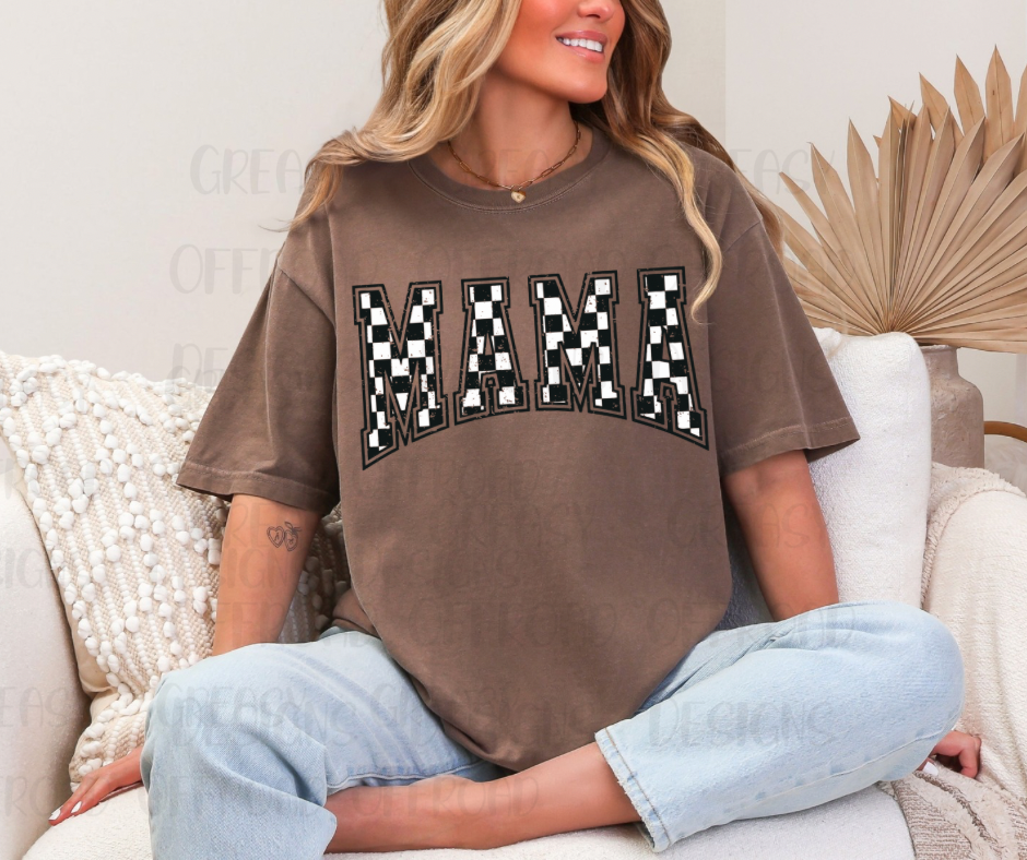 Black/white checkered mama