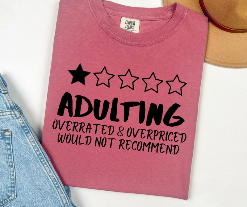 Adulting don’t  recommend