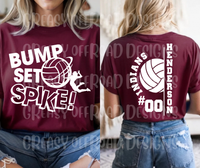 Custom volleyball tee