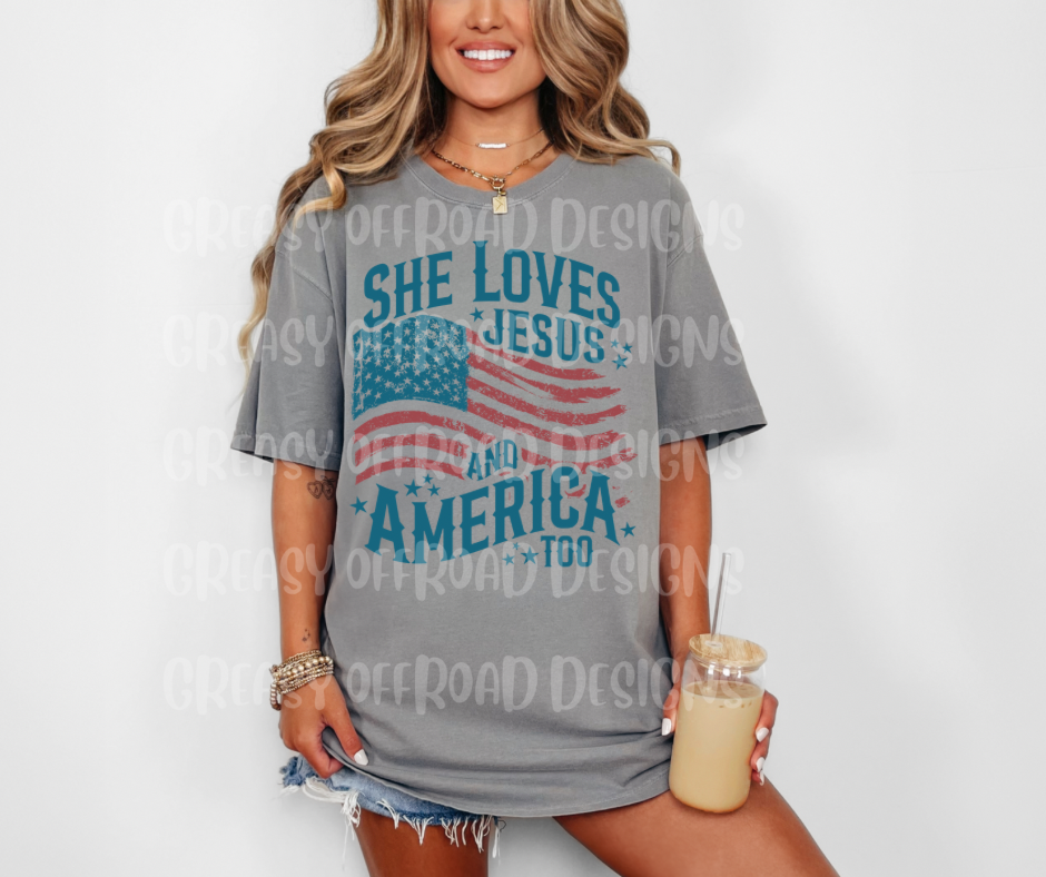 She loves Jesus and America too