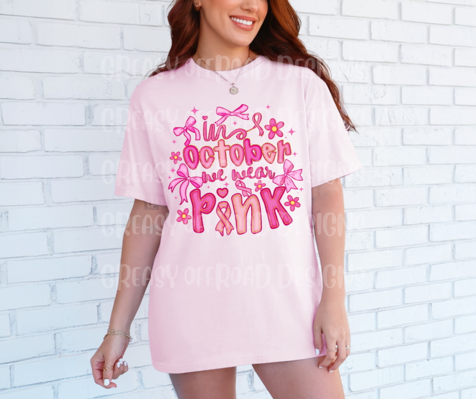 In October we wear pink