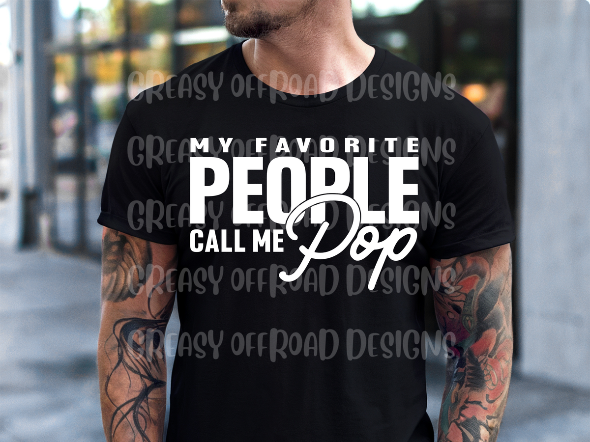 My favorite people call me pop