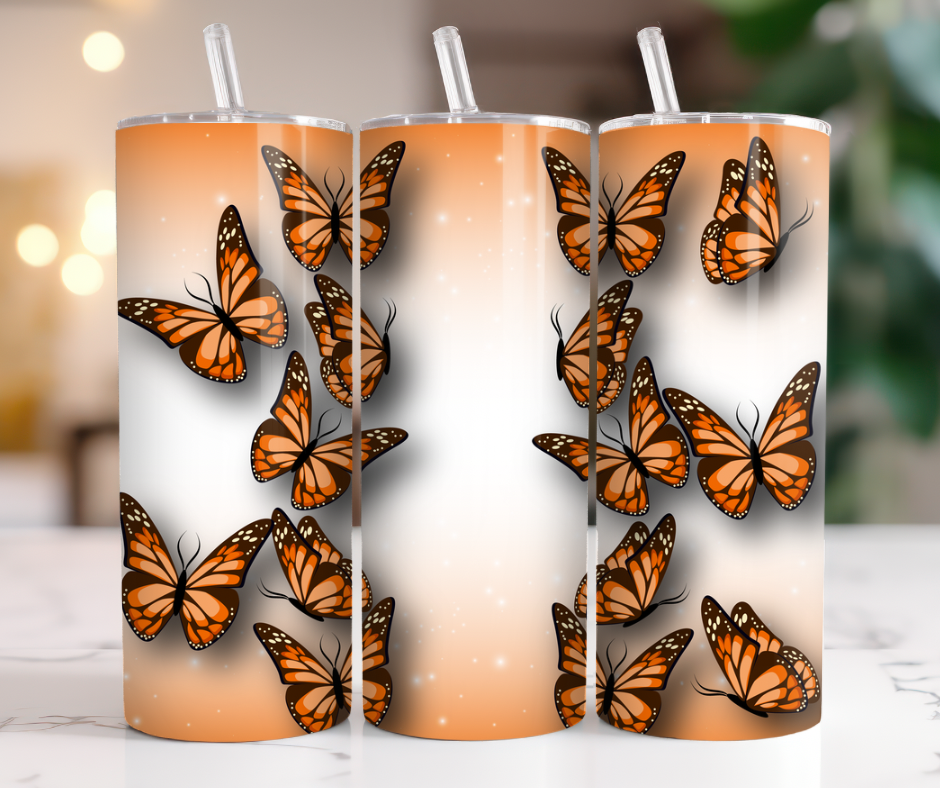 Orange butterflies