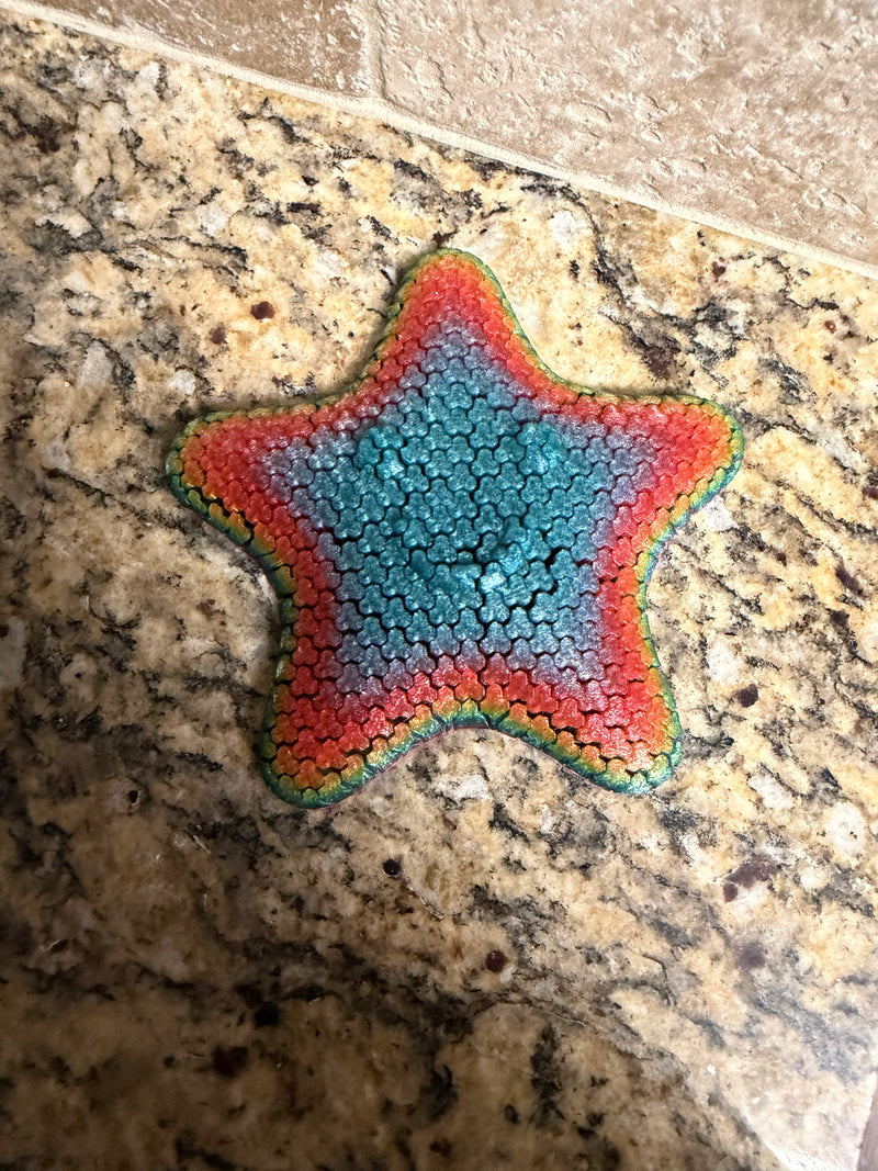 Rainbow flexi starfish