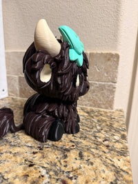 Highland cow teal bow BBW soap holder