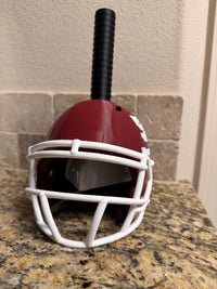 Custom football helmet cow bell