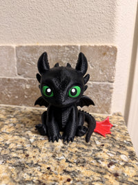 Inspired black dragon