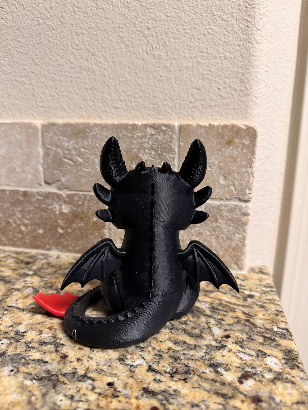 Inspired black dragon