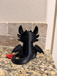 Inspired black dragon