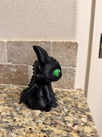 Inspired black dragon