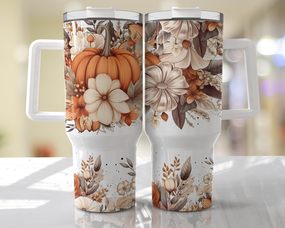 Fall pumpkin tumbler