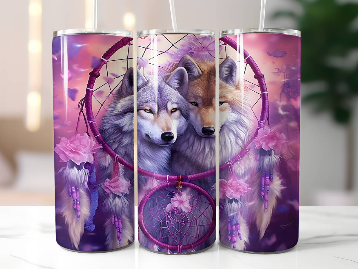 Dream catcher wolves