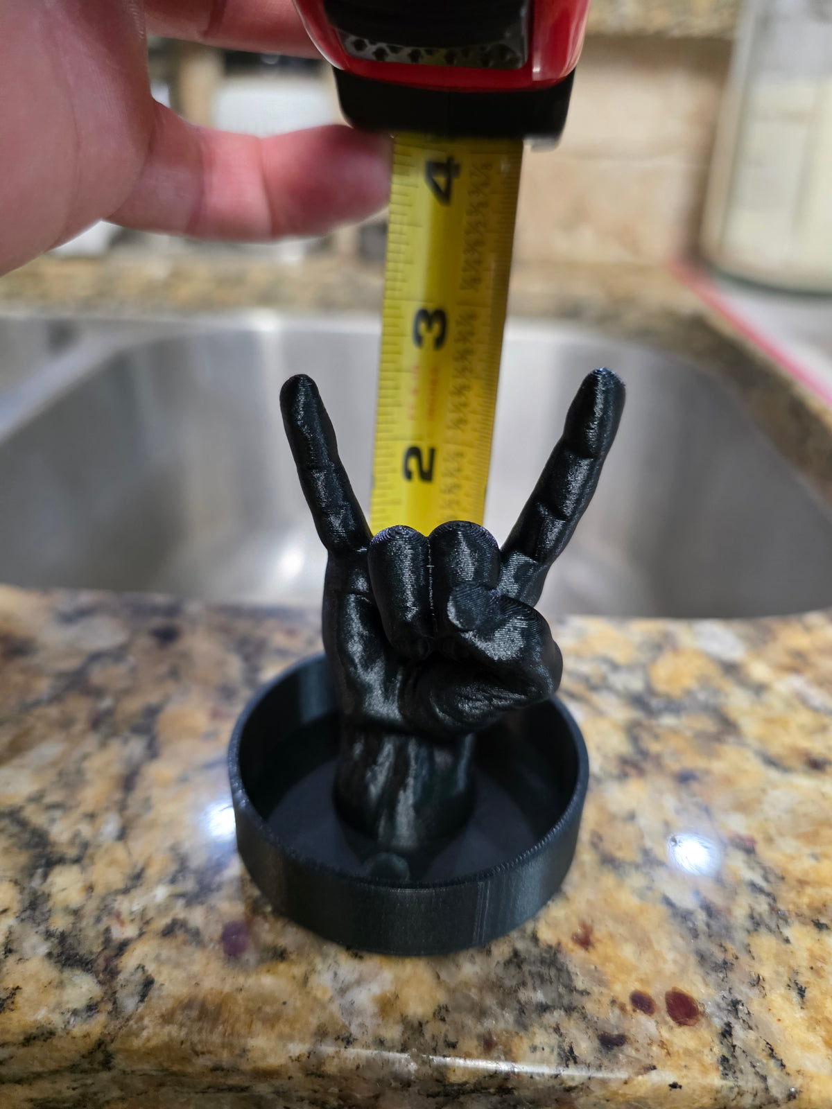 Elder Emo 3D Hand Ring Holder