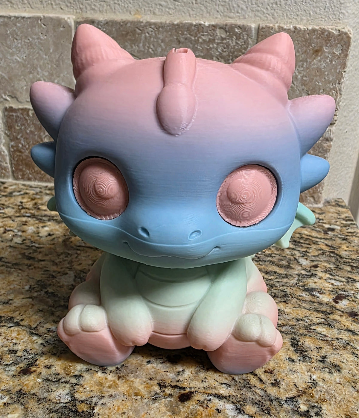 Cute 3D Printed Dragon Piggy Bank